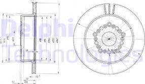 Delphi BG3230 - Bremžu diski www.autospares.lv