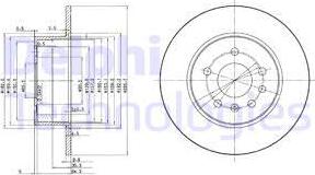 Delphi BG3274C - Bremžu diski www.autospares.lv