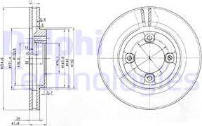 Delphi BG3272 - Bremžu diski autospares.lv