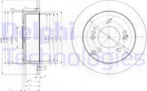 Delphi BG3799 - Bremžu diski www.autospares.lv