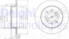 Delphi BG3793 - Bremžu diski www.autospares.lv