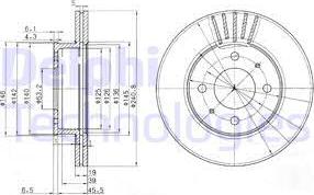 Delphi BG3749 - Bremžu diski autospares.lv