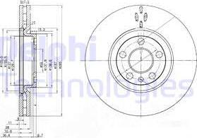 Delphi BG3740 - Bremžu diski autospares.lv