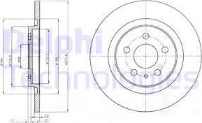 Delphi BG3741 - Bremžu diski www.autospares.lv