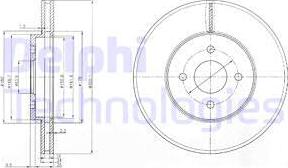 Delphi BG3742 - Bremžu diski www.autospares.lv