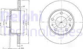 Delphi BG3753 - Bremžu diski www.autospares.lv