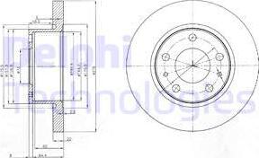 Delphi BG3752 - Bremžu diski www.autospares.lv