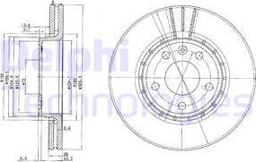 Delphi BG3768C - Bremžu diski autospares.lv