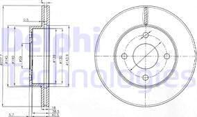 Delphi BG3763 - Bremžu diski autospares.lv