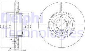 Delphi BG3719 - Bremžu diski autospares.lv