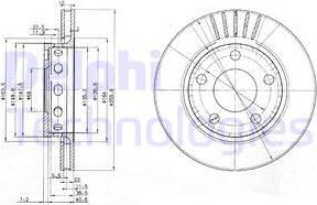 Delphi BG3785 - Bremžu diski www.autospares.lv