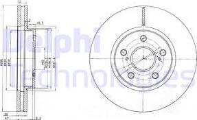 Delphi BG3735 - Тормозной диск www.autospares.lv