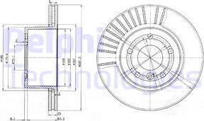 Delphi BG3737C - Тормозной диск www.autospares.lv