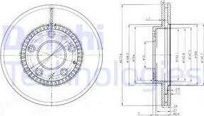 Delphi BG3724 - Bremžu diski www.autospares.lv