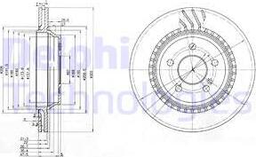 Delphi BG3726 - Bremžu diski www.autospares.lv