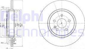 Delphi BG3728 - Bremžu diski www.autospares.lv