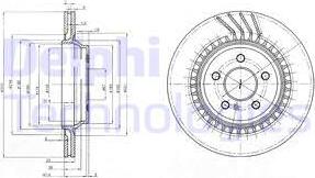 Delphi BG3727 - Bremžu diski www.autospares.lv