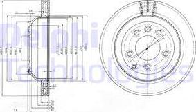 Delphi BG3775-C - Bremžu diski autospares.lv