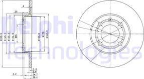 Delphi BG2911 - Bremžu diski www.autospares.lv