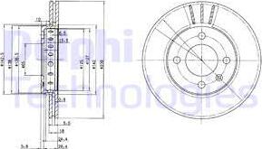 Delphi BG2982C - Bremžu diski autospares.lv