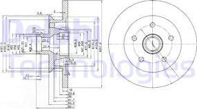 Delphi BG2468 - Bremžu diski www.autospares.lv