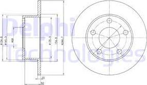 Delphi BG2410 - Bremžu diski www.autospares.lv