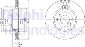 Delphi BG2413 - Bremžu diski www.autospares.lv