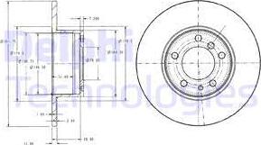 Delphi BG2430 - Bremžu diski www.autospares.lv