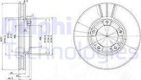 Delphi BG2423 - Bremžu diski www.autospares.lv