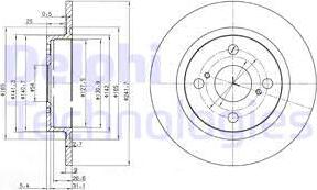 Delphi BG2598 - Bremžu diski www.autospares.lv