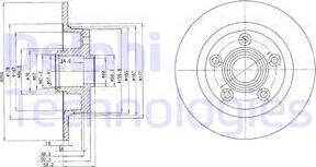 Delphi BG2549 - Bremžu diski www.autospares.lv