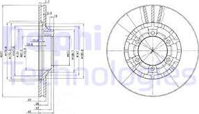 Delphi BG2561 - Bremžu diski www.autospares.lv