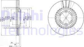 Delphi BG2513 - Bremžu diski www.autospares.lv