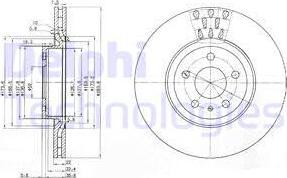 Delphi BG2512C - Bremžu diski autospares.lv