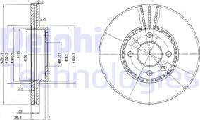 Delphi BG2693 - Bremžu diski autospares.lv