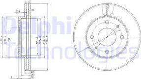 Delphi BG2657 - Bremžu diski www.autospares.lv