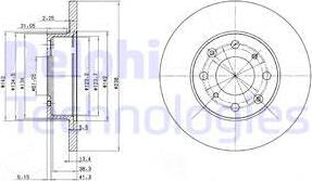 Delphi BG2616 - Bremžu diski autospares.lv