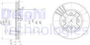 Delphi BG2685 - Bremžu diski www.autospares.lv