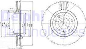 Delphi BG2688 - Bremžu diski www.autospares.lv