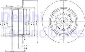 Delphi BG2637 - Bremžu diski www.autospares.lv