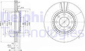 Delphi BG2625C - Bremžu diski www.autospares.lv