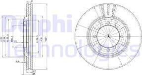 Delphi BG2628 - Bremžu diski www.autospares.lv