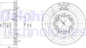 Delphi BG2678 - Bremžu diski www.autospares.lv