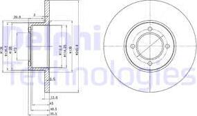 Delphi BG2069 - Bremžu diski autospares.lv