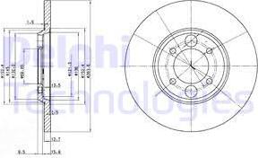 Delphi BG2084 - Bremžu diski www.autospares.lv