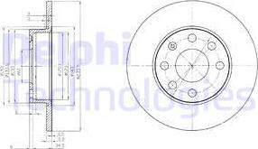 Delphi BG2149 - Bremžu diski autospares.lv