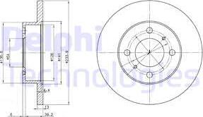 Delphi BG2809 - Bremžu diski www.autospares.lv