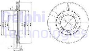 Delphi BG2808 - Bremžu diski www.autospares.lv