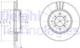 Delphi BG2814 - Bremžu diski www.autospares.lv