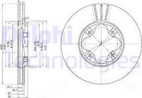 Delphi BG2816 - Bremžu diski www.autospares.lv